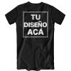 remera personalizada negra ilustrativa estampa espalda adultos - FL Fábrica de Ropa