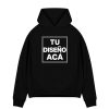 Buzos Oversize Personalizados color negro