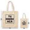 Guia de talles Tote Bag Personalizada o Bolsas de Lienzo por FL Fábrica de Ropa