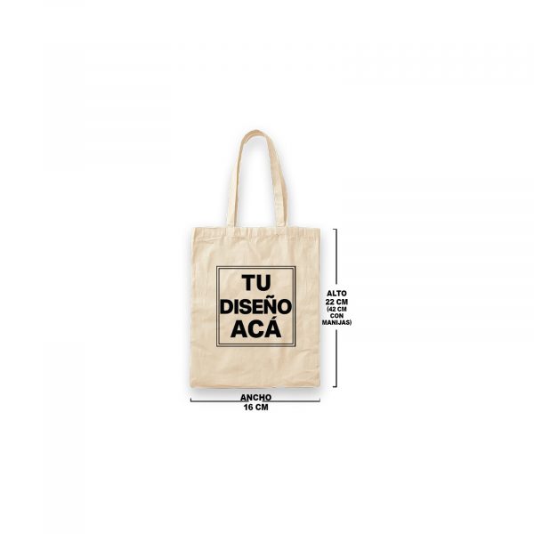 Tote Bags Personalizadas o Bolsas de Lienzo chica por FL Fábrica de Ropa